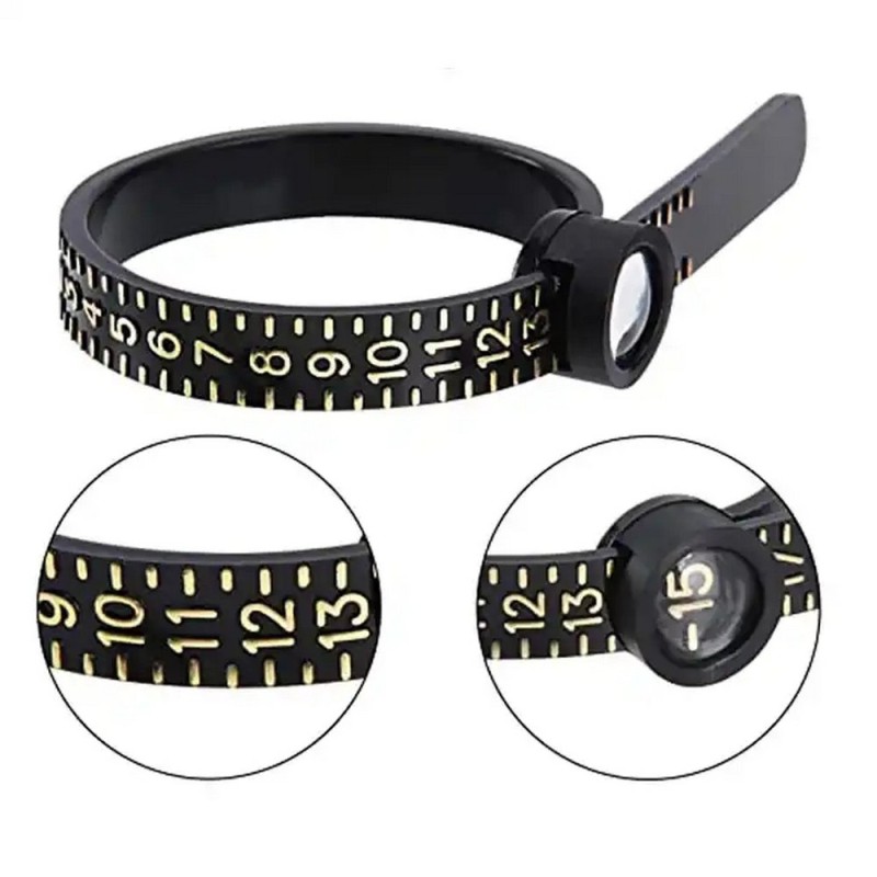 Ring Sizer Factory - Plastic 1-17 Finger Gauge Tester