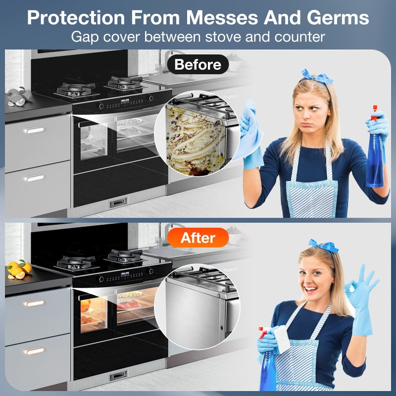 Stove Cover Factory - 2PCS Stainless Steel Gap Guards