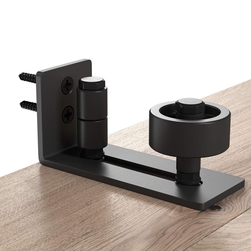 Barn Door Guide Supplier - 8 Setup Options Black Adjustable