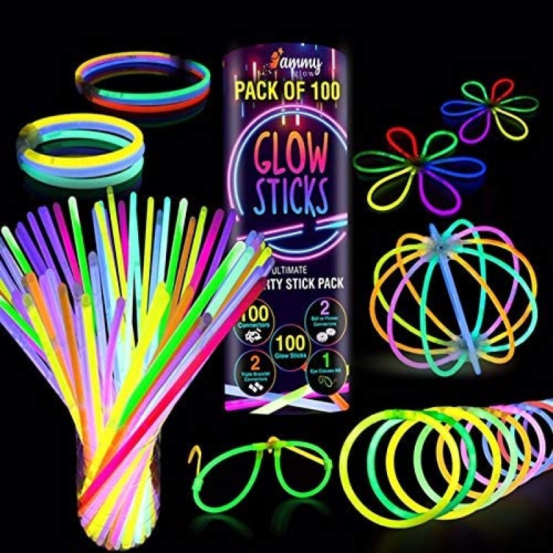 Glow Stick Wholesale - 100 Pack Party Bracelets Concert