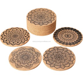 Cork Coaster Manufacturer - Absorbent Reusable 16pcs Set