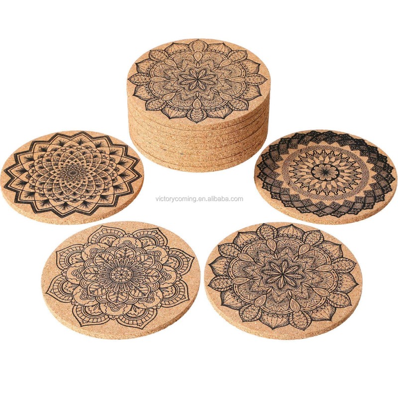 Cork Coaster Manufacturer - Absorbent Reusable 16pcs Set