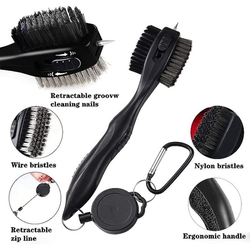 Golf Cleaner Factory - Nylon Wire Bristles Retractable