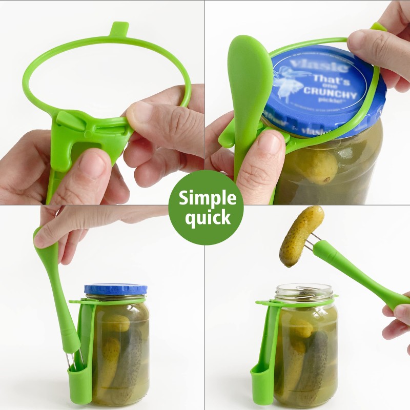 Pickle Fork Factory - 2 Pack Jar Grabber Holder