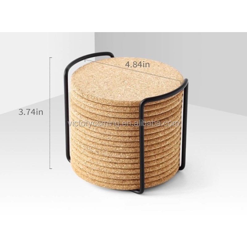 Cork Coaster Manufacturer - Absorbent Reusable 16pcs Set