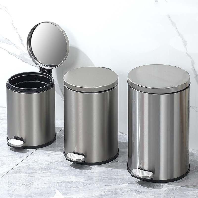 Trash Can Supplier - 12L Stainless Steel Pedal Bin