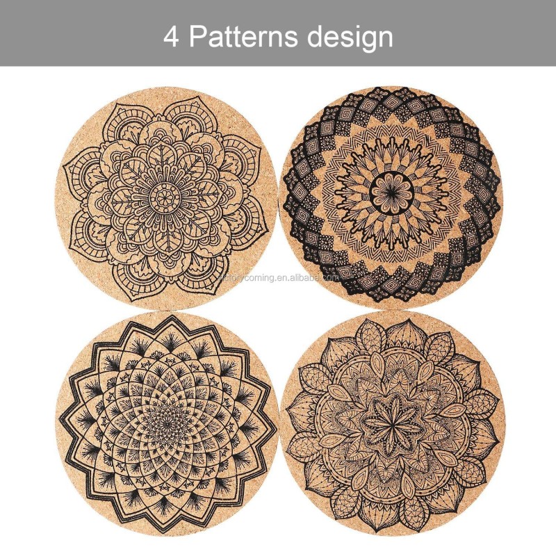 Cork Coaster Manufacturer - Absorbent Reusable 16pcs Set