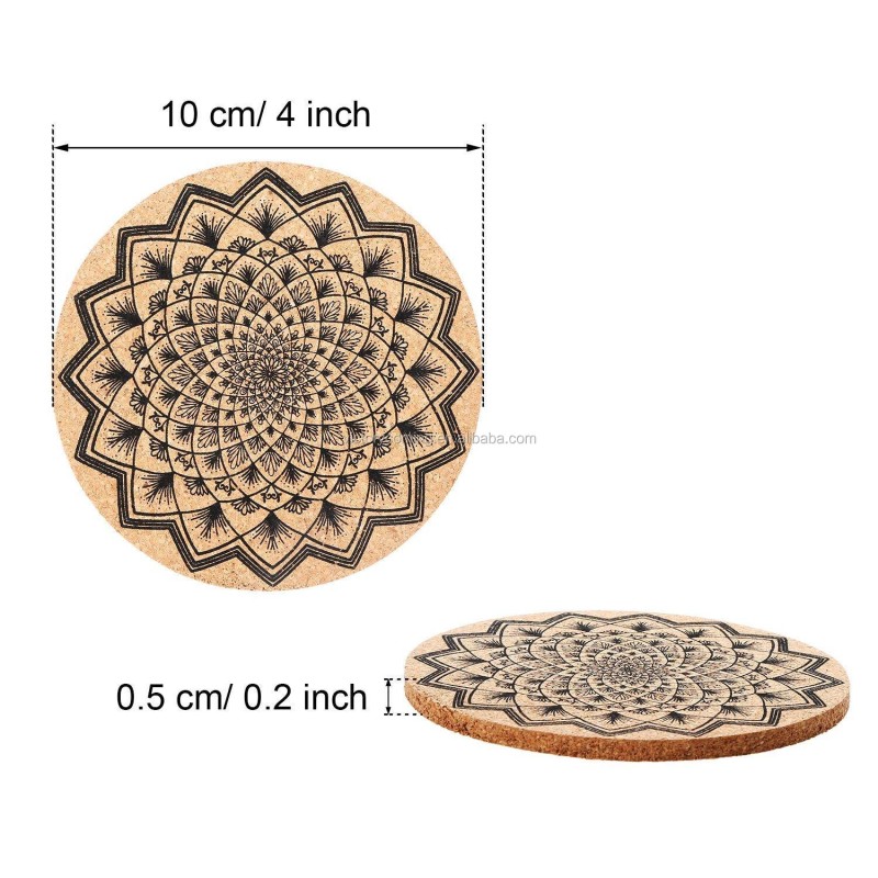 Cork Coaster Manufacturer - Absorbent Reusable 16pcs Set