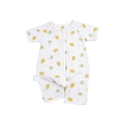 Baby Jumpsuit Manufacturer - OEM Custom Jacquard Short Sleeve Pajamas