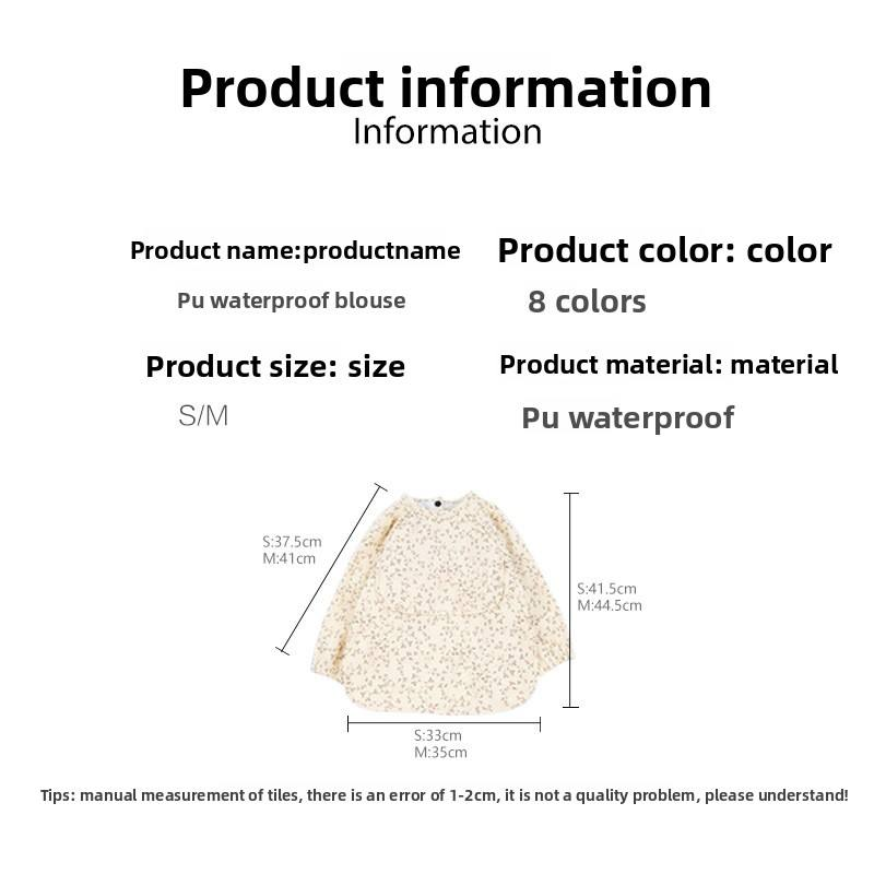 Baby Apron Manufacturer - OEM Custom Waterproof PU Long Sleeve Apron