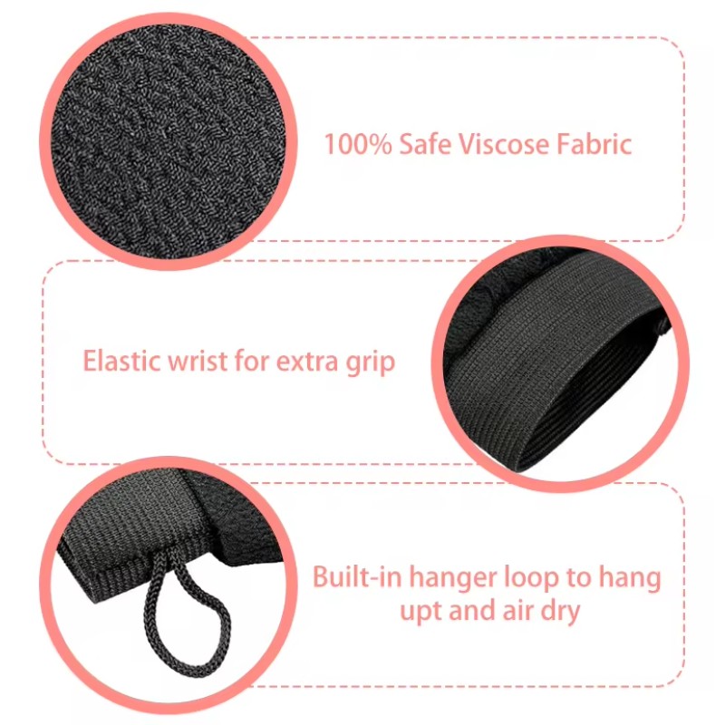 Exfoliating Mitts Manufacturer - OEM Custom Nylon Bath Scrub Mitts