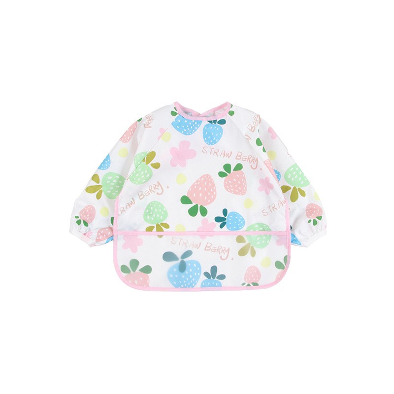 Baby Bib Manufacturer - OEM Custom Long Sleeved Cartoon Pattern Bib