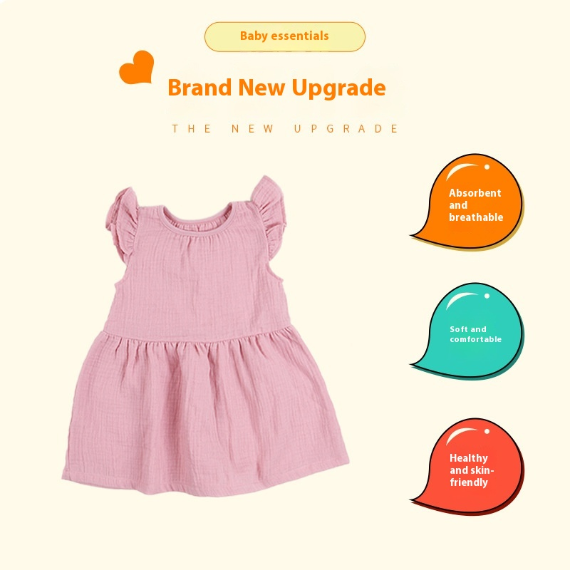 Baby Girl Dress Factory - OEM Custom Cotton Sleeveless Dress