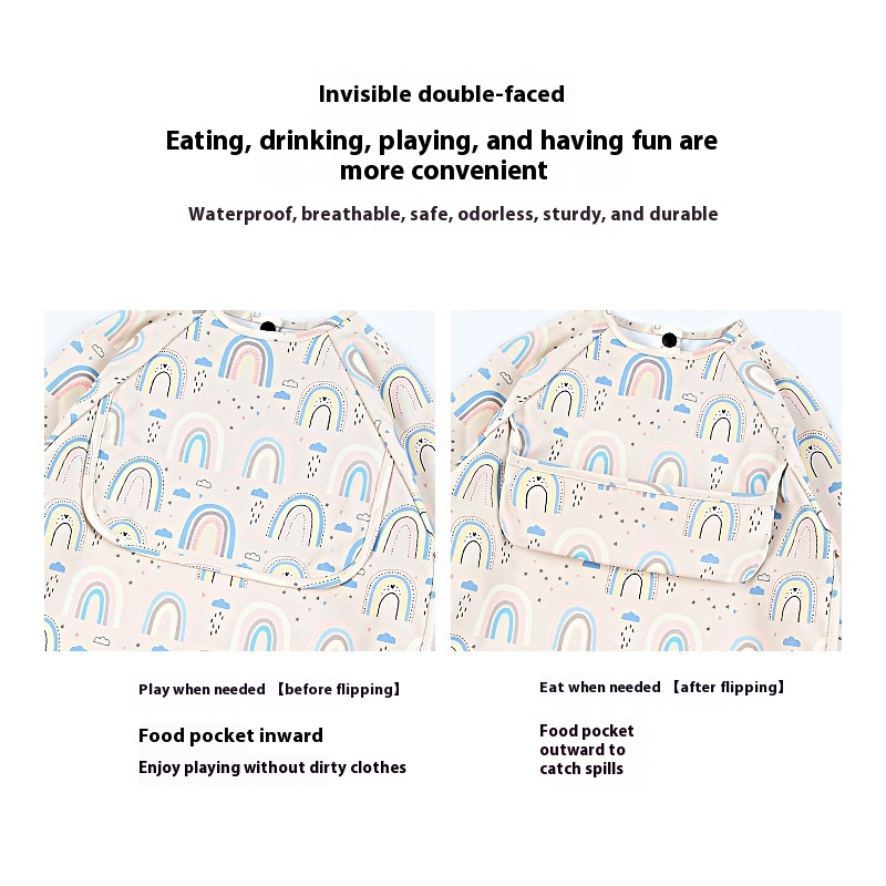 Baby Apron Factory - OEM Custom Waterproof PU Feeding Apron