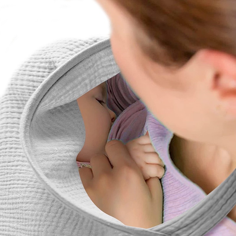 Nursing Cover Factory - 1-Pack Muslin Soft Arch Neckline