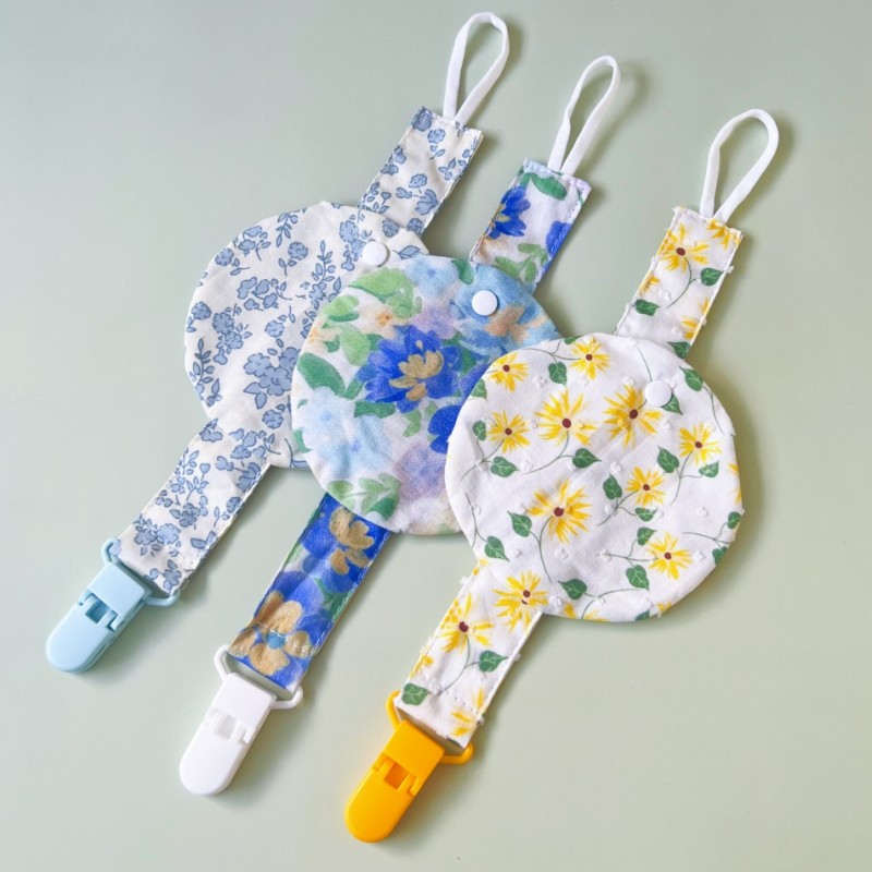 Pacifier Clip Manufacturer - Colorful Fabric Safe Cotton