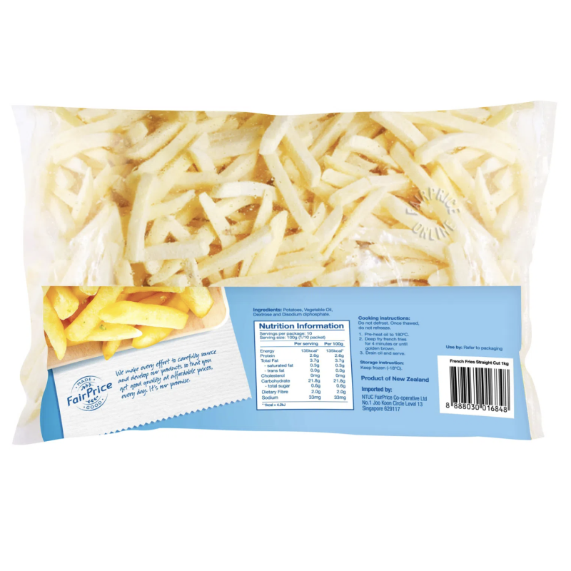 Frozen Food Manufacturer - OEM Custom Straight Cut Fries