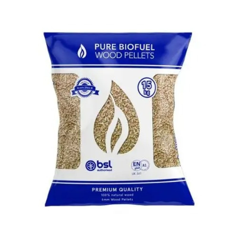 Biomass Pellets Factory - Beech Wood 15kg Bags Heating