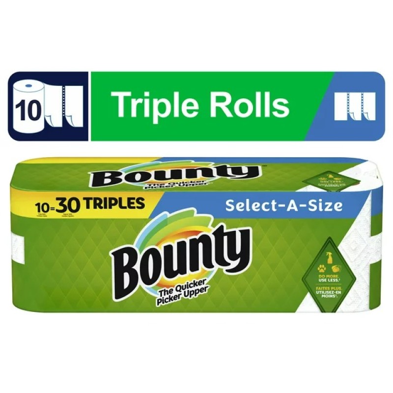 Paper Towels Factory - Bounty Select-a-Size 12 Rolls