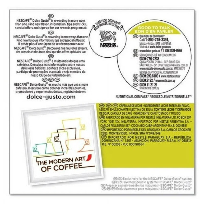 Coffee Pods Factory - Dolce Gusto Skinny Cappuccino 16ct