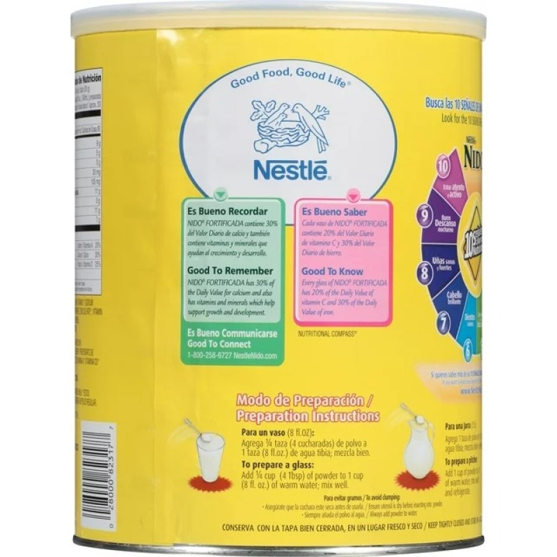 Whole Milk Powder Factory - Nestle Nido 56.3oz 6 Sachets