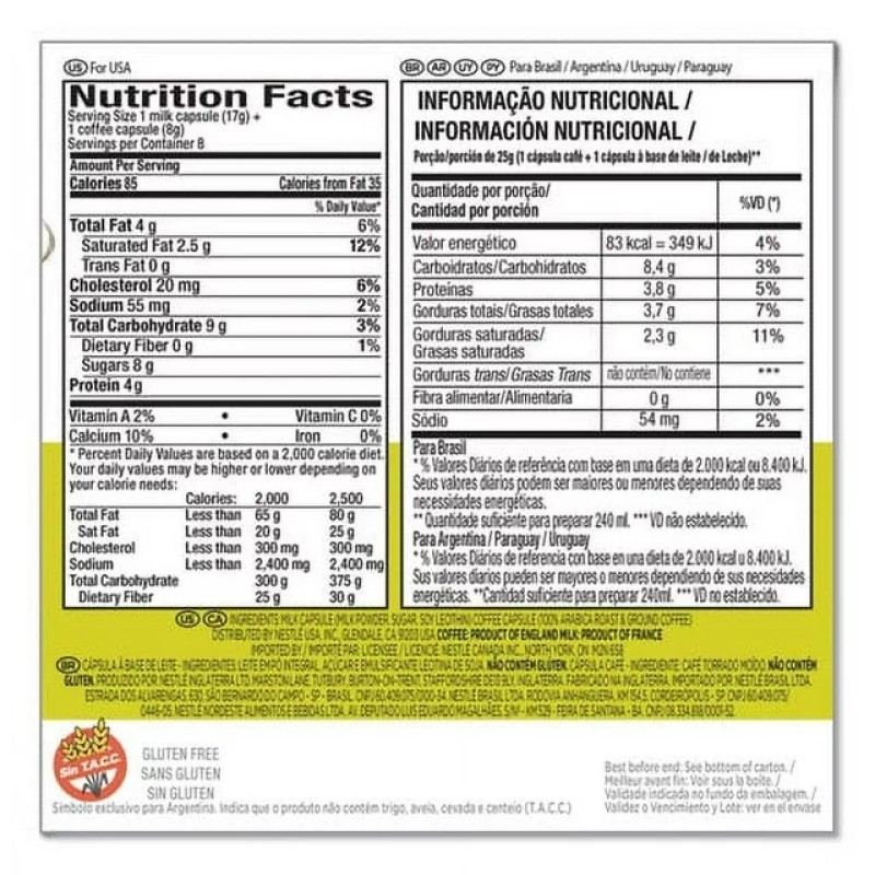 Coffee Pods Factory - Dolce Gusto Skinny Cappuccino 16ct