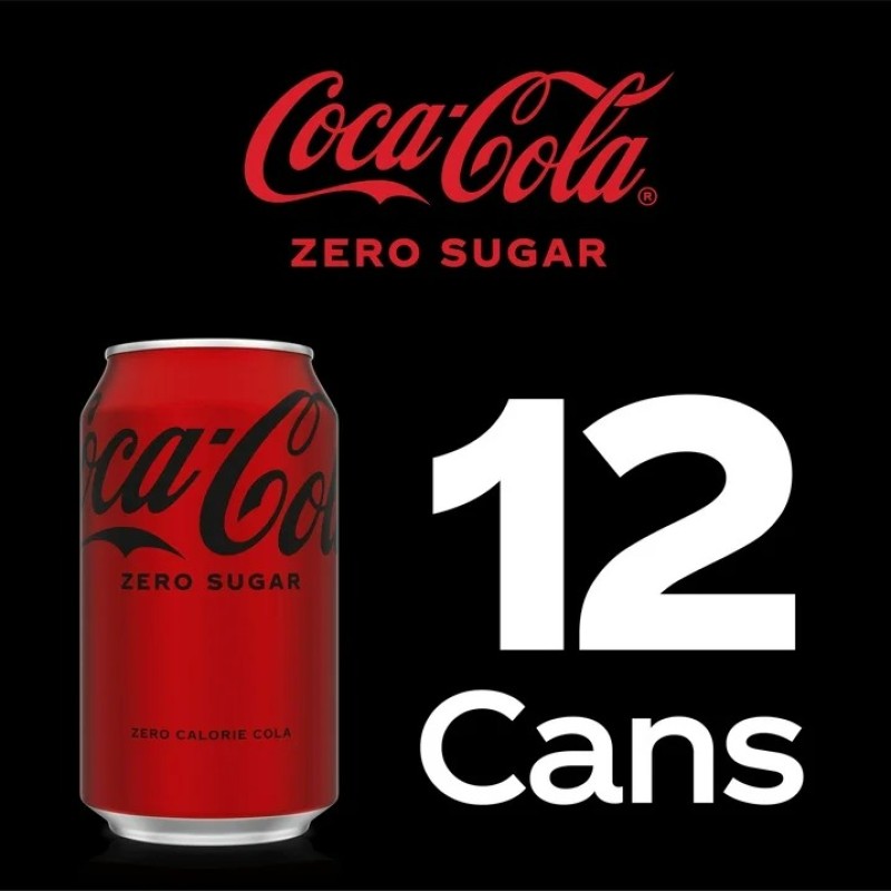 Soda Pop Supplier - Coca-Cola Zero Sugar 12oz 12 Pack