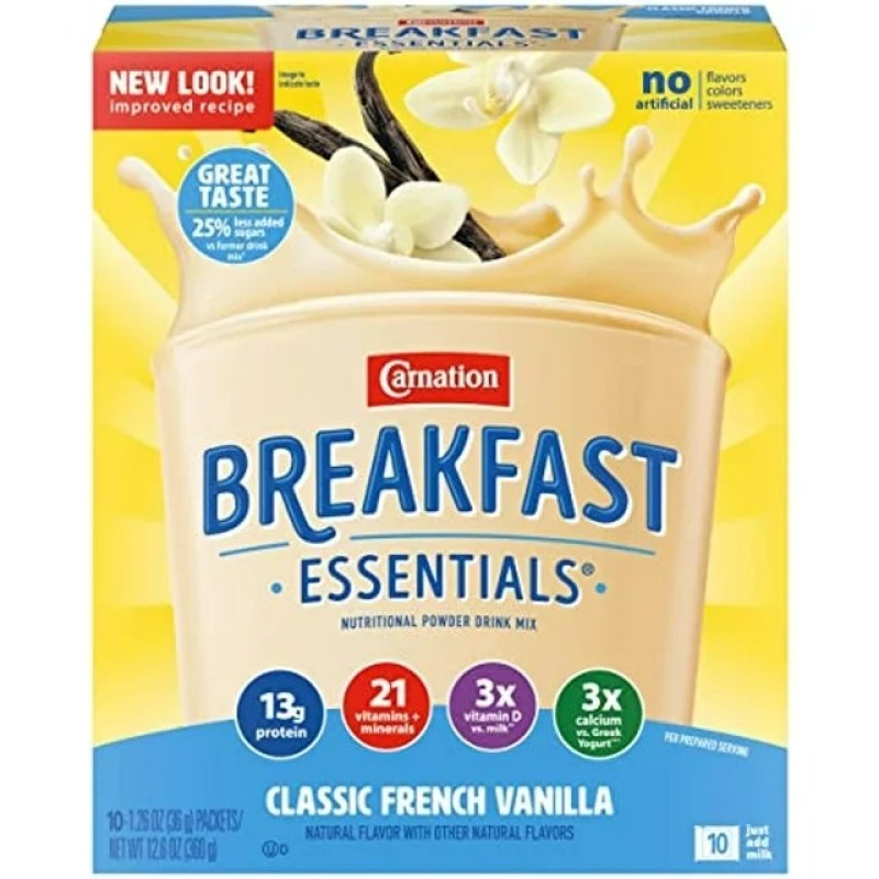 Nutritional Drink Supplier - Carnation French Vanilla 10 Packets