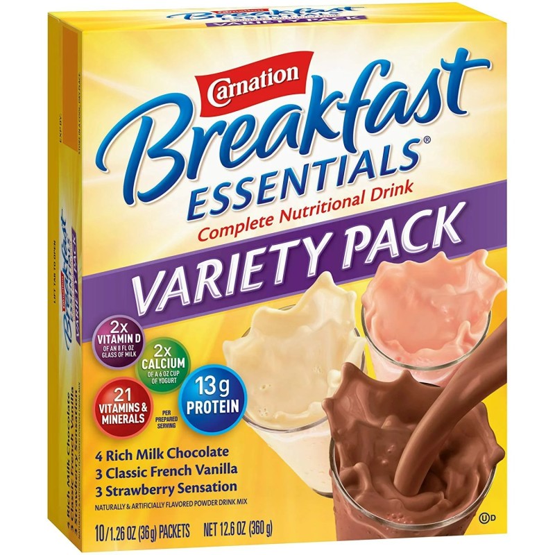 Breakfast Drink Supplier - Carnation Variety Pack 10 Flavors