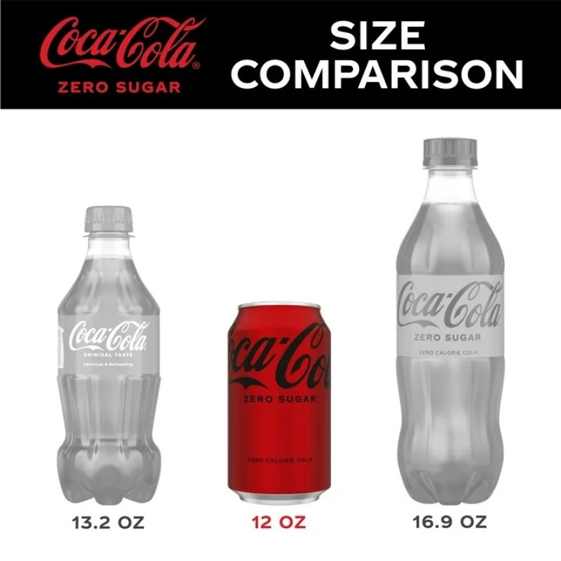 Soda Pop Supplier - Coca-Cola Zero Sugar 12oz 12 Pack