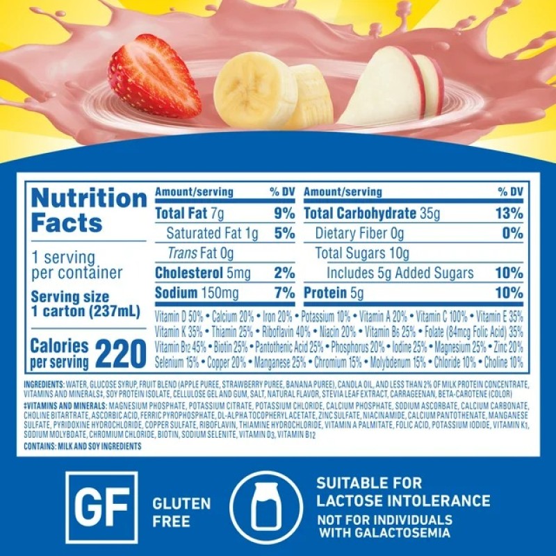 Smoothie Drink Factory - Carnation Fruit Protein 8oz