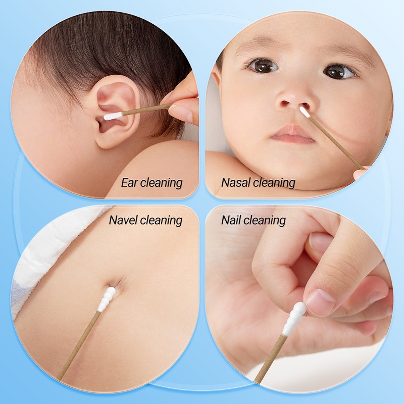 Baby Cotton Swabs Manufacturer - OEM Custom Organic Paper Stick Swabs