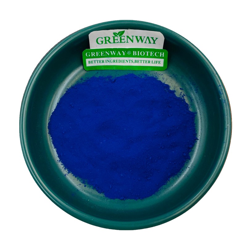 Supply Organic and Natural Blue Spirulina E18 Phycocyanin Powder