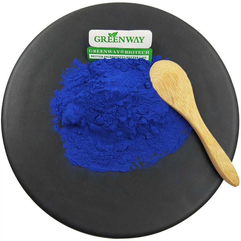 Supply Organic and Natural Blue Spirulina E18 Phycocyanin Powder