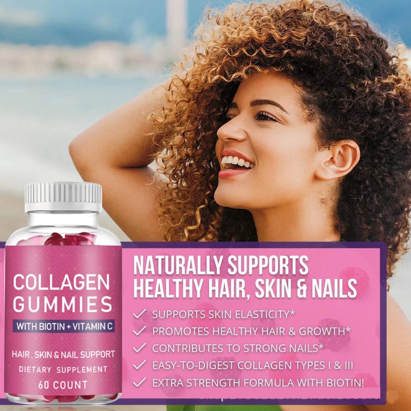 OEM Private Label Supplements Adult Organic Vitamin Collagen Gummies