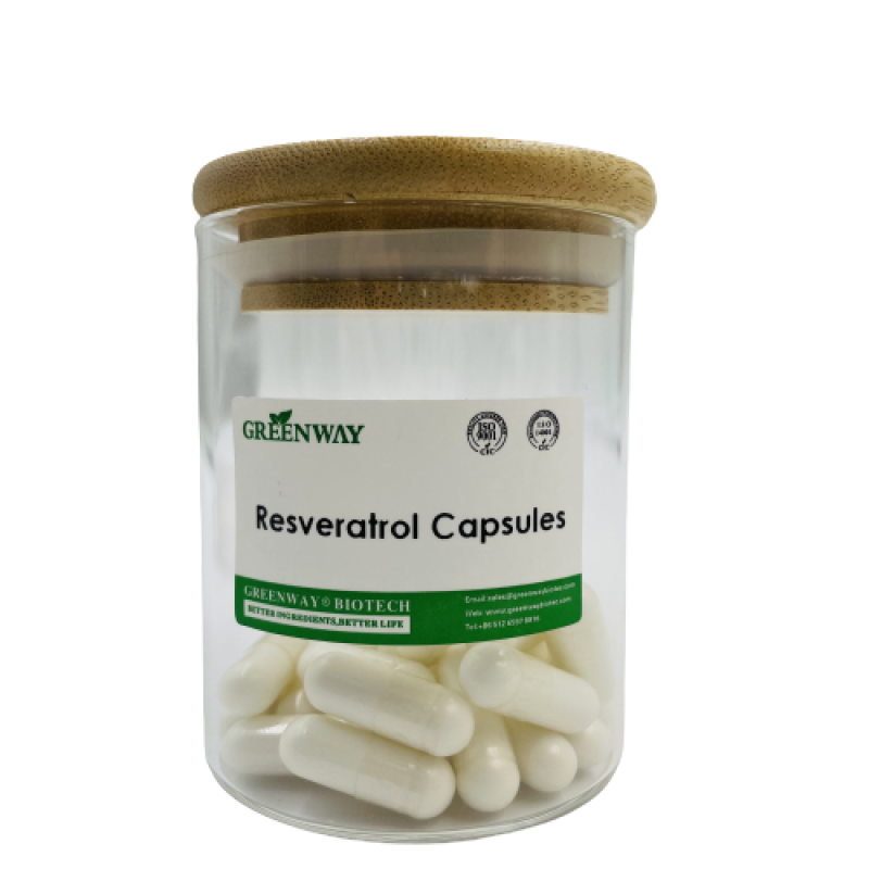 OEM Health Supplement Anti Aging Capsule 500mg Trans Resveratrol Capsules