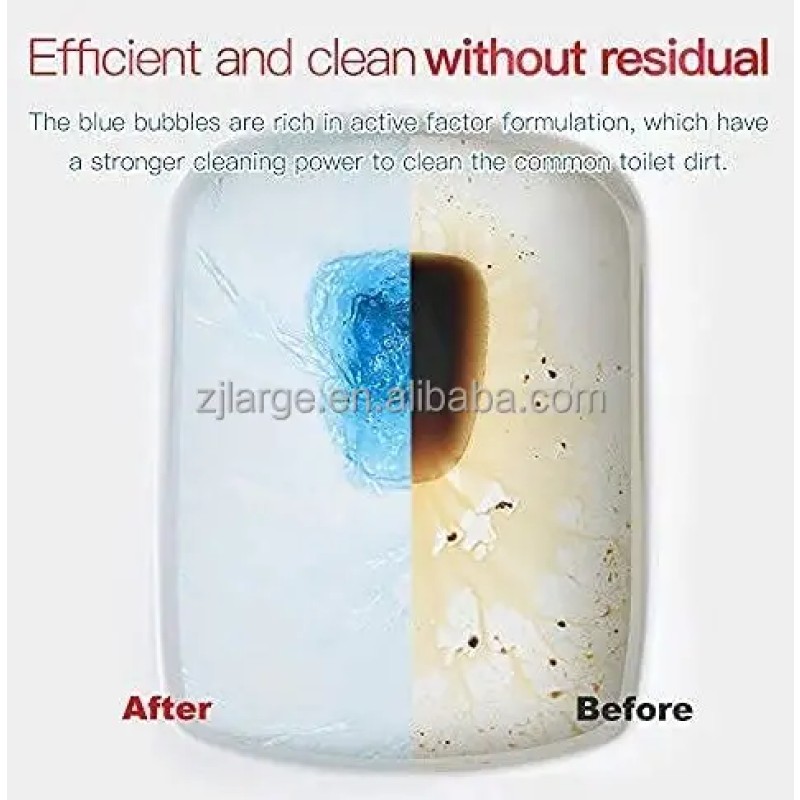 Toilet Bowl Cleaner Manufacturer - Solid Blue Bubble Scented