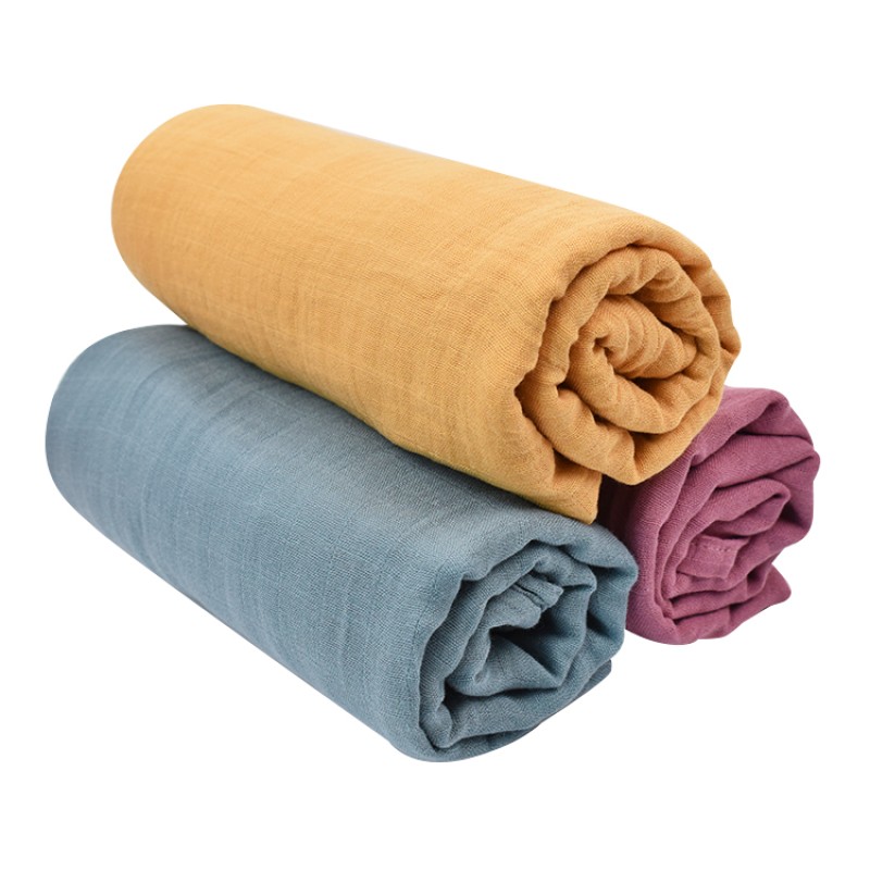 Baby Blanket Manufacturer - OEM Custom Solid Color Muslin Blanket