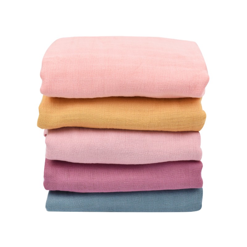 Baby Blanket Manufacturer - OEM Custom Solid Color Muslin Blanket