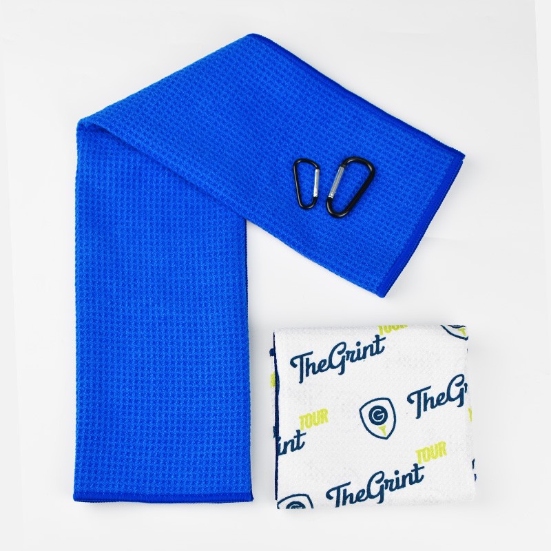 Golf Towel Manufacturer - OEM Custom Waffle Towel with Clip
