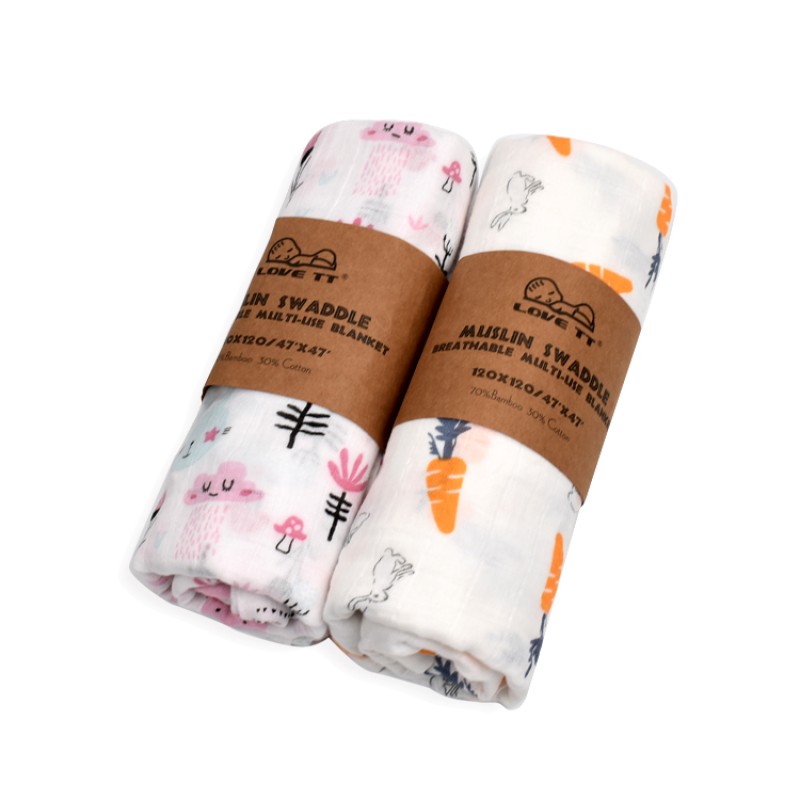 Baby Blanket Factory - OEM Custom Dinosaur Printed Bamboo Blanket