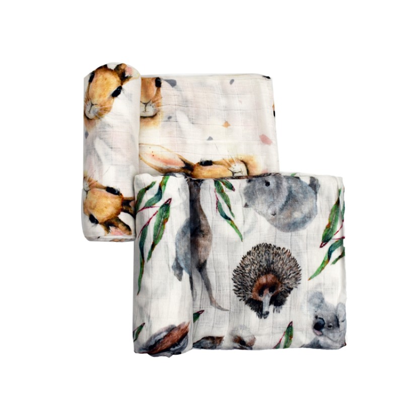 Baby Blanket Factory - OEM Custom Dinosaur Printed Bamboo Blanket