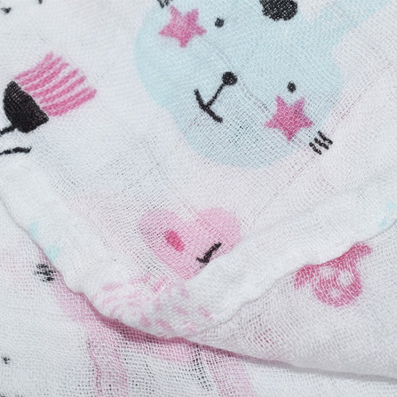 Baby Blanket Manufacturer - OEM Custom 2 Layers Muslin Blanket