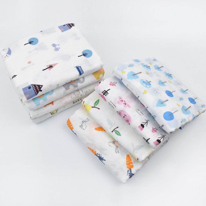 Baby Blanket Manufacturer - OEM Custom Cotton Muslin Receiving Blanket