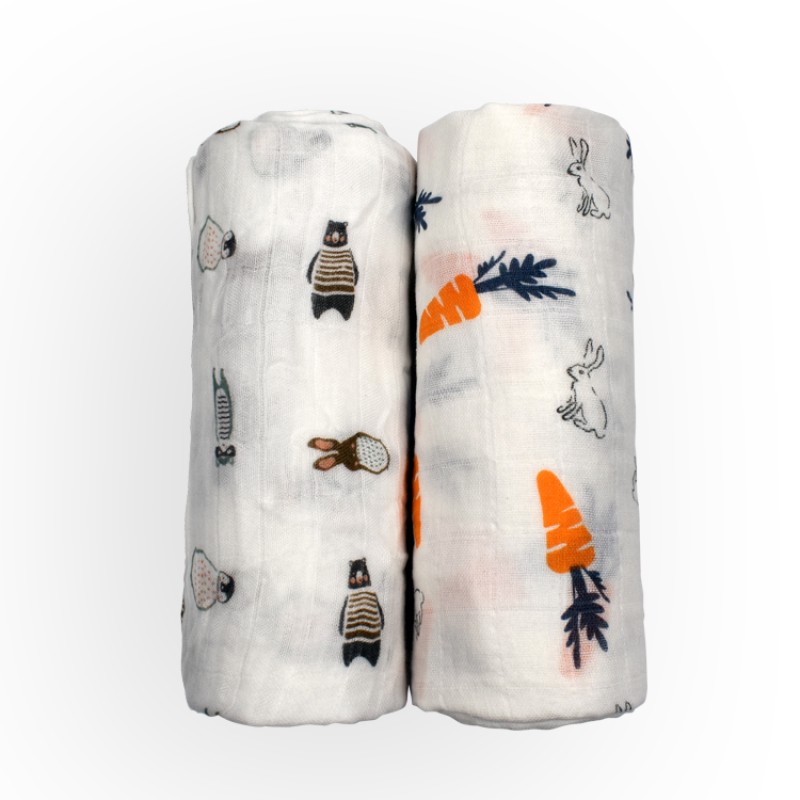 Baby Blanket Manufacturer - OEM Custom Cotton Muslin Receiving Blanket