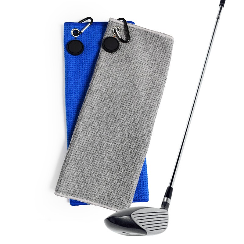Golf Towel Manufacturer - OEM Custom Waffle Towel with Clip