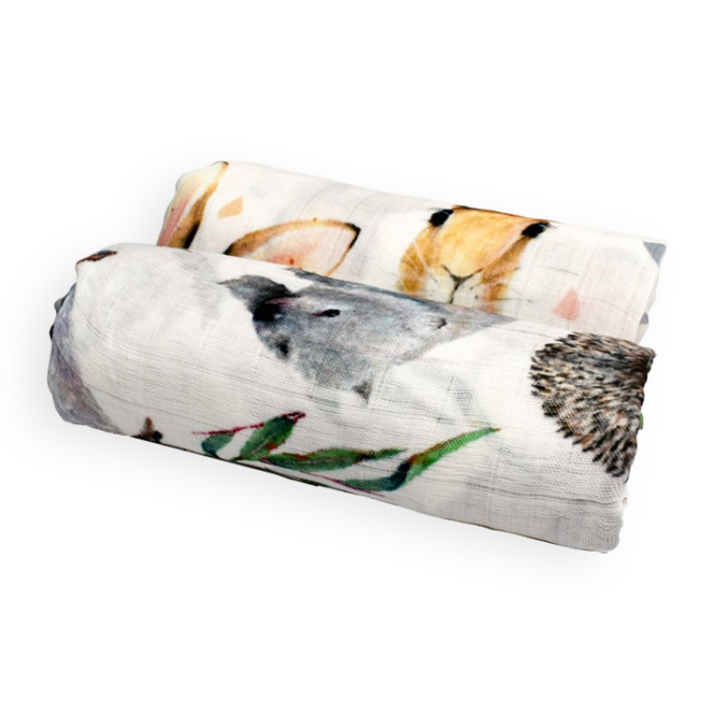 Baby Blanket Factory - OEM Custom Dinosaur Printed Bamboo Blanket