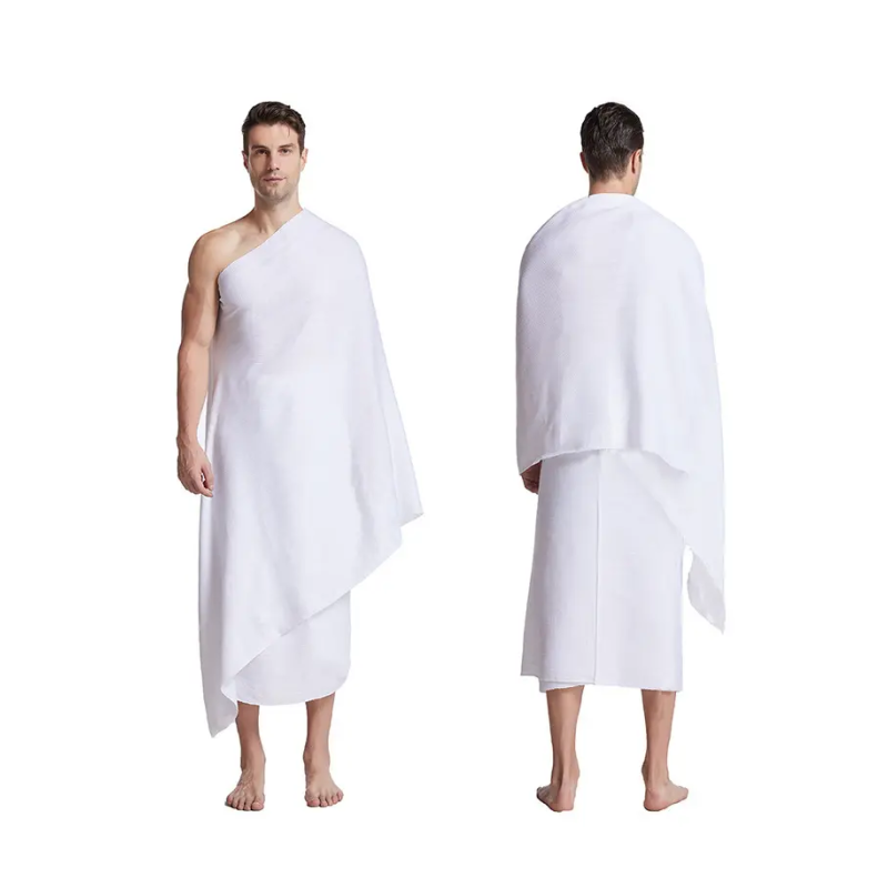 Muslim Towel Factory - OEM Custom Cotton Ihram Hajj Towel Set
