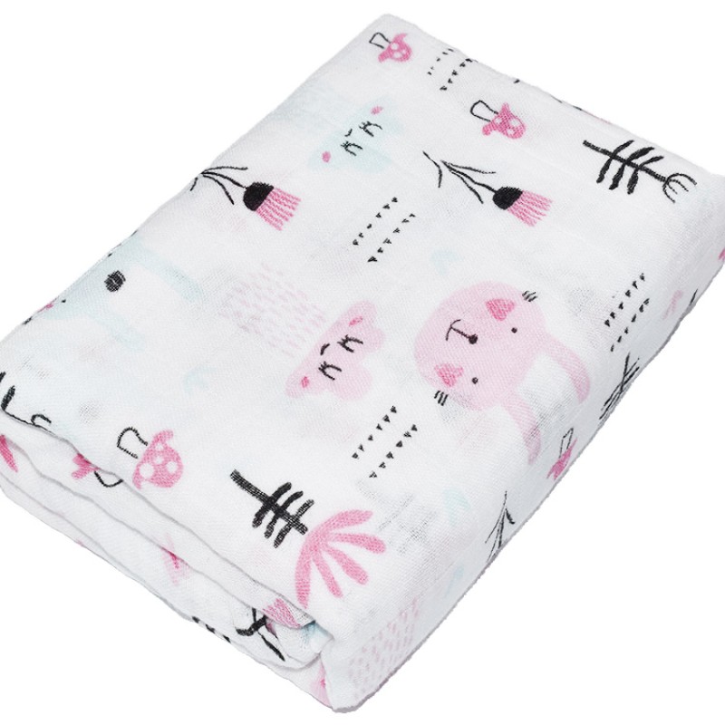 Baby Blanket Manufacturer - OEM Custom 2 Layers Muslin Blanket