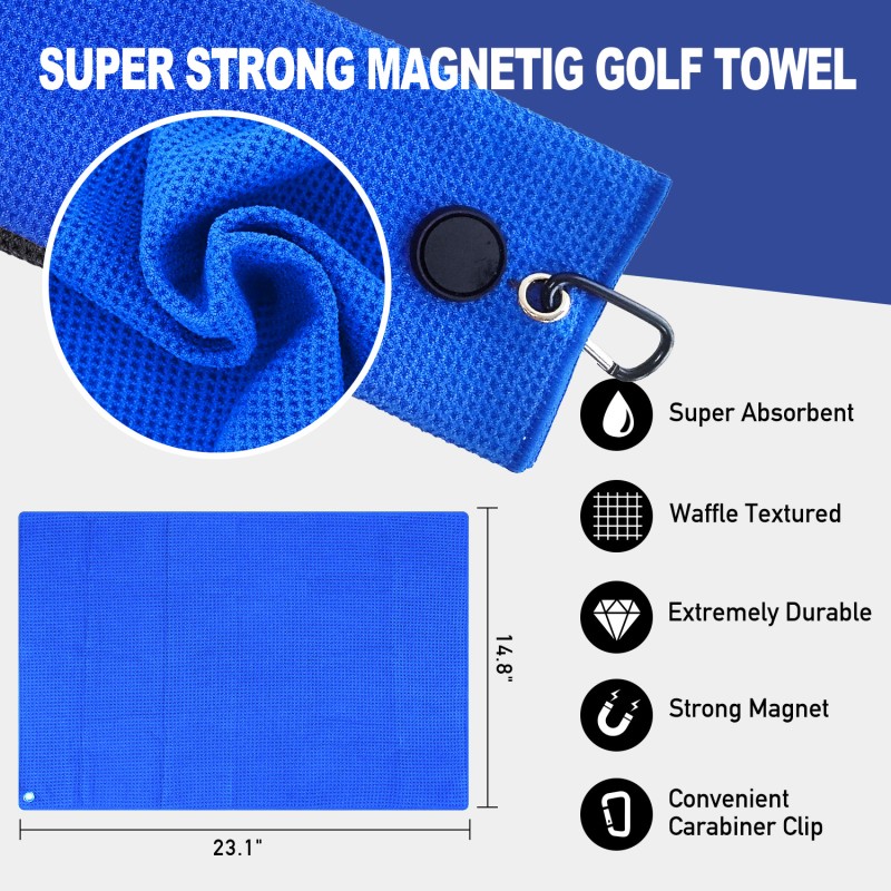 Golf Towel Manufacturer - OEM Custom Magnetic Golf Club Cleaner